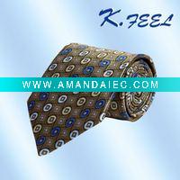 Wholesale Printed circular men's necktie