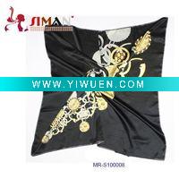 Wholesale printed square silk scarf