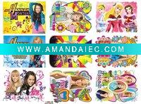 Wholesale puff heat transfer paper with glitter