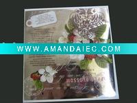 Wholesale self-adhesive bright silver PET sticker