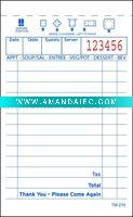 Wholesale Guest check ,Restaurant docket book,waiter docket book