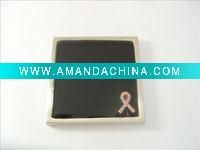 Wholesale Square cosmetic mirror with artificial leather