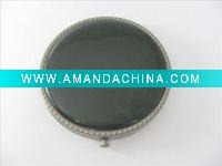 Wholesale Round puff case powder case dressing case cover artificial leather