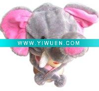 plush carton hat,elephant hat