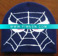 Wholesale Boy's new style spider man funny knitted hat