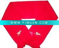 Wholesale embroider soccer fan club scarf