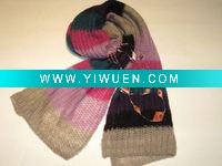 Wholesale new mohair stripe scarf (acco-09-3890-2)