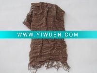 Wholesale acrylic fold scarf acco-09-3901-1