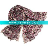 Wholesale 2011 Lady embroidery cotton scarf