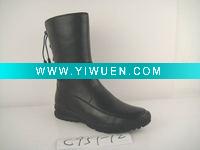 black fashion boot(C951-12B)