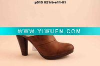 Wholesale Brown attractive leather slipper