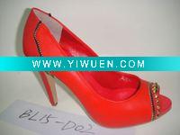 Wholesale Lady red peep toe shoes(BL15-D02R)