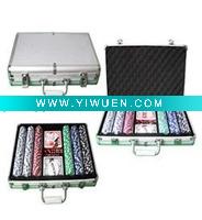 Wholesale 300pcs poker chips set packed in Al case