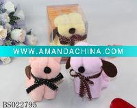 Wholesale Dog Shaped gift towel, promotion gift