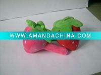 Wholesale stuffed plush fruit massage,strawberry