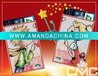 Wholesale cross stitch card case -- k024 cross stitch artwork,hand embroidery