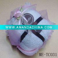 Wholesale 100%cotton towel cake