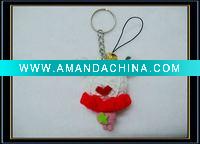 Wholesale Fashion String Voodoo doll keychain