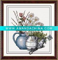 Wholesale cross stitch -- hc004 cross stitch fabric,hand embroidery