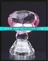Wholesale Crystal diamond shaped paperweight