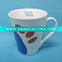 Wholesale MT11125 qualitied porcelain V shape coffee mug