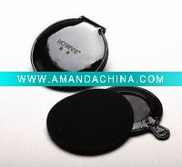 Wholesale Leather gift Mirror case with double mirror