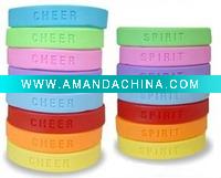 Wholesale Debossed Silicone wristband