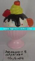 Wholesale Ceramic colourful icecream coin bank