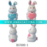 Wholesale Rabbit lover coin bank with light & music