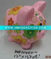 ceramic pig money bank