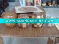Wholesale bamboo piggy bank