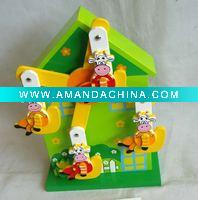 Wholesale wooden toy carousel music box