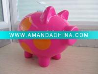 Wholesale Lovely Ceramic Piggy Bank,Ceramic Coin Bank