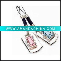 Wholesale Romantic couple mobile chain,valentine's gift