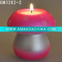 Wholesale easter mushroom candle holder decoration