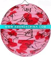 Wholesale valentine paper lantern