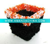 Wholesale Square Shape Woolen Yarn Cosmetic Basket