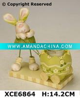 Wholesale rabbit candle holder Easter crafts