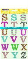 Wholesale letter rub on sticker