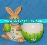 Wholesale Porcelain Easter Rabbit-Egg jar