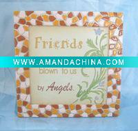 Wholesale polyresin display plate with stone for decor