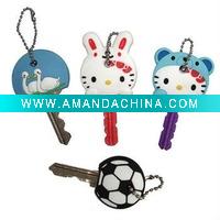 Wholesale custom soft PVC key cover/ key cap