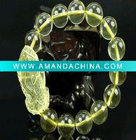 Wholesale wholesale beautiful yellow crystal bracelet/arousing originality
