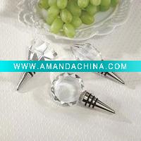 Wholesale Shining Crystal Wine Stopper for gift