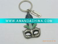 Wholesale Zinc Alloy Elegant mask key chain