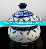 Chinese handmade ceramic censer WRYGR14