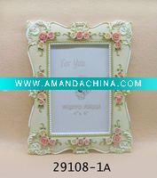Wholesale 2011 top sale new lovely resin photo frame (29108-1A)