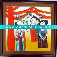 Wholesale Pure handmade adornment painting of chinese women