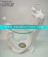 Wholesale Poly Abstract Figure With Candle Holder