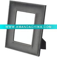 leather photo frame
